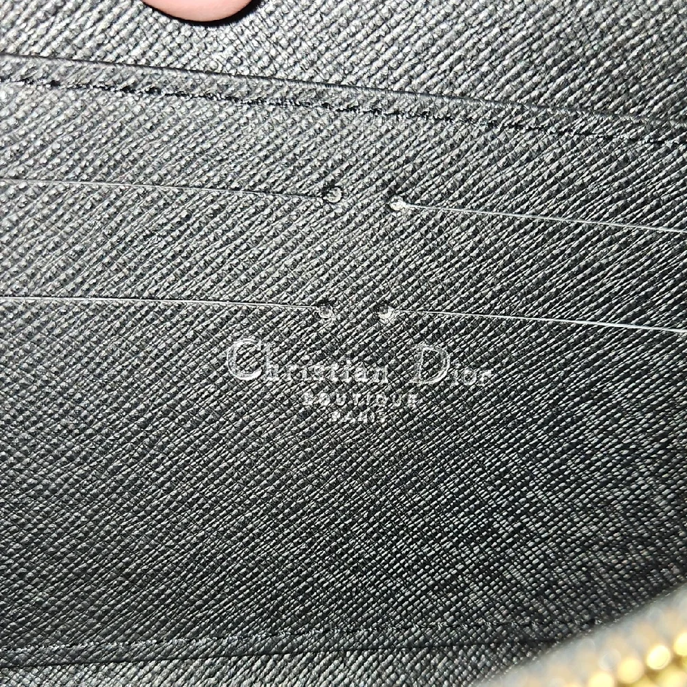 Dior Monogram Black and Cream Wallet